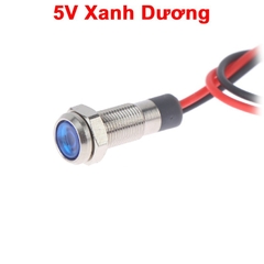 LED vỏ inox nối có chống nước,dây dài 120cm,đường kính ren 6mm