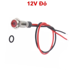 LED vỏ inox nối có chống nước,dây dài 120cm,đường kính ren 6mm