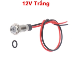 LED vỏ inox nối có chống nước,dây dài 120cm,đường kính ren 6mm