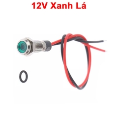 LED vỏ inox nối có chống nước,dây dài 120cm,đường kính ren 6mm