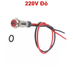 LED vỏ inox nối có chống nước,dây dài 120cm,đường kính ren 6mm