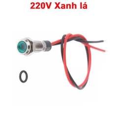 LED vỏ inox nối có chống nước,dây dài 120cm,đường kính ren 6mm