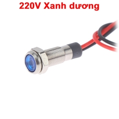LED vỏ inox nối có chống nước,dây dài 120cm,đường kính ren 6mm