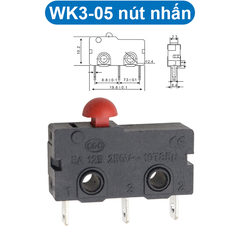 (5 cái) Công tắc hành trình WK2-01, WK3-03, WK3-05 125V 3A hàn dây
