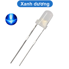 (20 Con) LED 3mm đục (đỏ/trắng/vàng/xanh lá/xanh dương)