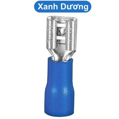 (50 cái) Đầu cos ghim dẹp cái, cos ghim capa bọc nhựa FDD
