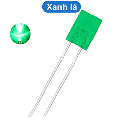 (10 Con) LED vuông 2x5x7mm màu (đỏ/trắng/vàng/xanh lá)