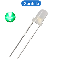 (20 Con) LED 3mm đục (đỏ/trắng/vàng/xanh lá/xanh dương)