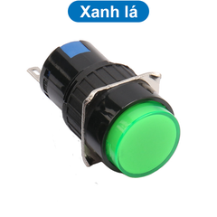 Nút nhấn nhả LA16-11 16mm 3 chân AC 250V 3A / DC 30V 3A