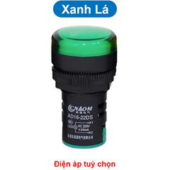 Đèn báo AD16-22DS lỗ khoét 22mm điện áp 12V, 24V, 220VAC, 380VAC