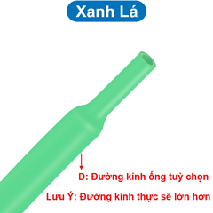 Ống co nhiệt, ống gen cách điện, ống bọc dây điện 1-22mm