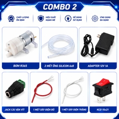 Bơm nước R365 12V cho hồ cá, bơm tưới cây, mô hình Stem