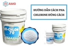 Hướng dẫn sử dụng hóa chất chlorine 70 thau rửa bể nước an toàn
