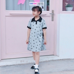 Váy bé gái chất THUN TĂM hoạ tiết Mickey MH1L96