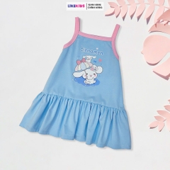 Váy bé gái kiểu dáng HÈ DÂY hoạ tiết cute MH33D2