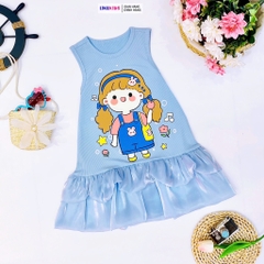 Váy bé gái chất THUN hoạ tiết CHIPI MH31L98