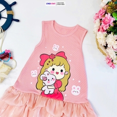 Váy bé gái chất THUN hoạ tiết CHIPI MH31L98