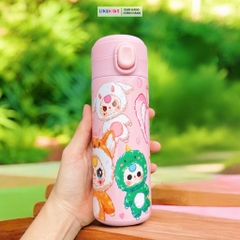 BÌNH NƯỚC cho bé hoạ tiết LABUBU 420ml - LikeKids