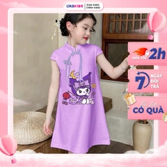 Váy bé gái kiểu dáng SƯỜN XÁM THUN HÌNH cute MH11D6