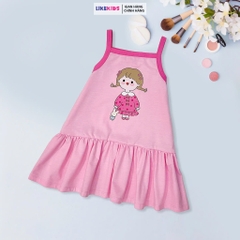 Váy bé gái kiểu dáng HÈ DÂY hoạ tiết cute MH33D2