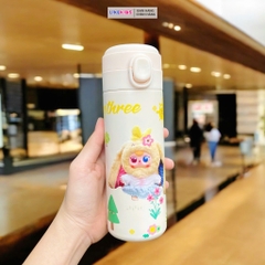 BÌNH NƯỚC cho bé hoạ tiết LABUBU 420ml - LikeKids