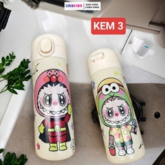 BÌNH NƯỚC cho bé hoạ tiết LABUBU 420ml - LikeKids