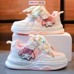 Giày BATA cho bé gái kiểu dáng CỘT DÂY hoạ tiết cute K60
