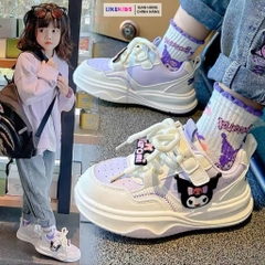 Giày BATA cho bé gái kiểu dáng CỘT DÂY hoạ tiết cute K60
