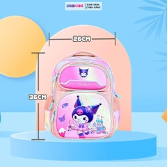 Balo cho bé họa tiết CARTOON NHỎ từ lớp 1 đến lớp 3 kích thước 26x36cm