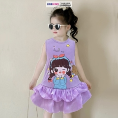 Váy bé gái chất THUN hoạ tiết CHIPI MH31L98