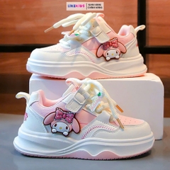 Giày BATA cho bé gái kiểu dáng CỘT DÂY hoạ tiết cute K60