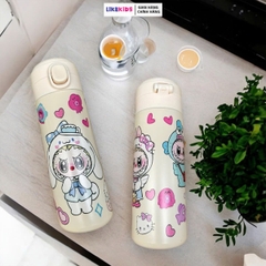BÌNH NƯỚC cho bé hoạ tiết LABUBU 420ml - LikeKids
