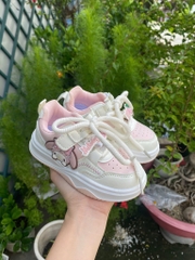 Giày BATA cho bé gái kiểu dáng CỘT DÂY hoạ tiết cute K60