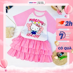 SET CHÂN VÁY bé gái hoạ tiết MÈO Kitty MH1L97