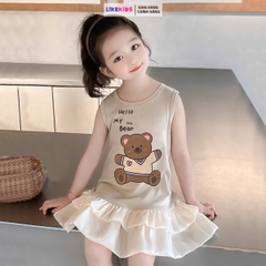 Váy bé gái chất THUN hoạ tiết CHIPI MH31L98