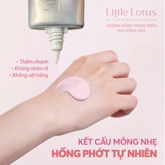 Kem chống nắng trang điểm sen hồng hào LITTLE LOTUS - 50ml