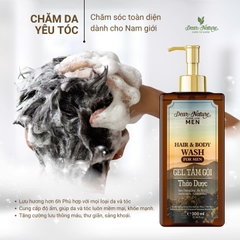Gel tắm gội thảo dược nam giới