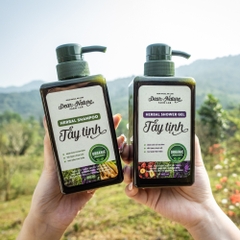 Bộ Gel Tắm & Dầu Gội Mùi già lá xông Tẩy Tịnh 480ml