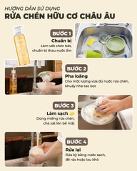 Rửa chén hữu cơ Châu Âu - 500ml