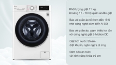Máy giặt lồng ngang LG 11 Kg FV1411S5W Inverter