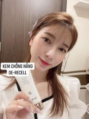 Kem chống nắng dưỡng ẩm De Recell SPF 50+/ PA+++ chống nắng, bảo vệ da khỏi các tia tử ngoại 50ml - Yazaha chính hãg