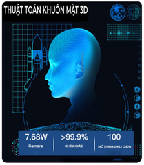 Khóa cửa thông minh Lukas S500 3D Face