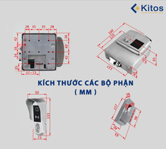 Khóa cửa cổng thông minh Kitos KT-DL02 Pro