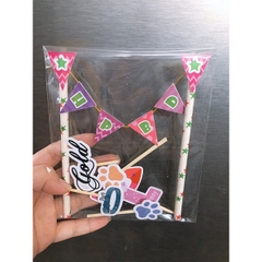 Bộ sticker trang trí bánh sinh nhật cho thú cưng