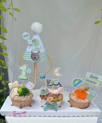 Set CUPCAKE Sunny pate tươi chúc mừng thú cưng