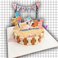 Bánh sinh nhật pate cho thú cưng - Size M 18cm