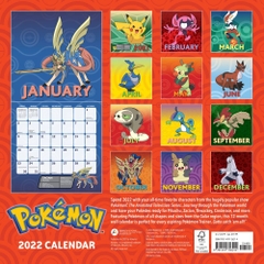 Pokemon 2022 Calendar (Wall) - Lịch 2022 Pokemon treo tường