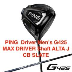 SS.10 - PING  Driver Men's G425 MAX DRIVER Shaft ALTA J CB SLATE