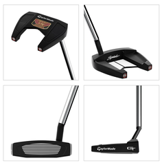 OD.10 - Taylormade Spider GT Back Putter 2022 Split Back Super Stroke Pistol GTR 1.0 Black/Red Single Bend + Small Slant / 33inch+34inch