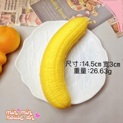 Squishy HT Quả Chuối Chín Vàng Slow Mềm